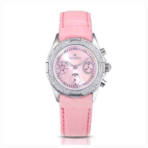 La Belle Pink Watch - Leather Strap