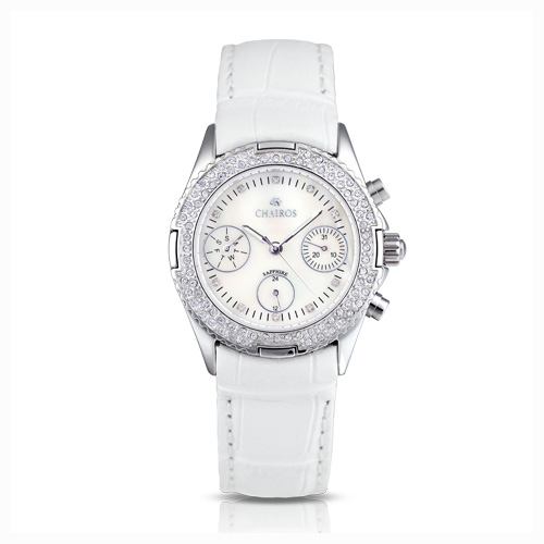 La Belle White Watch - Leather Strap