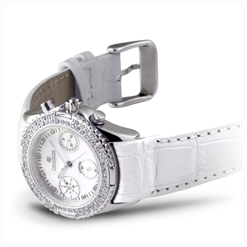 La Belle White Watch - Leather Strap