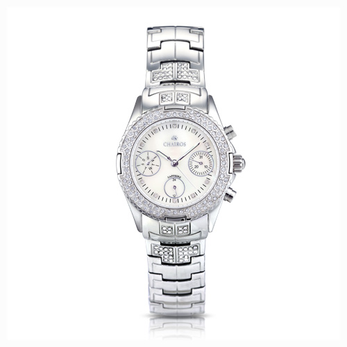 La Belle White Watch - Stainless Steel